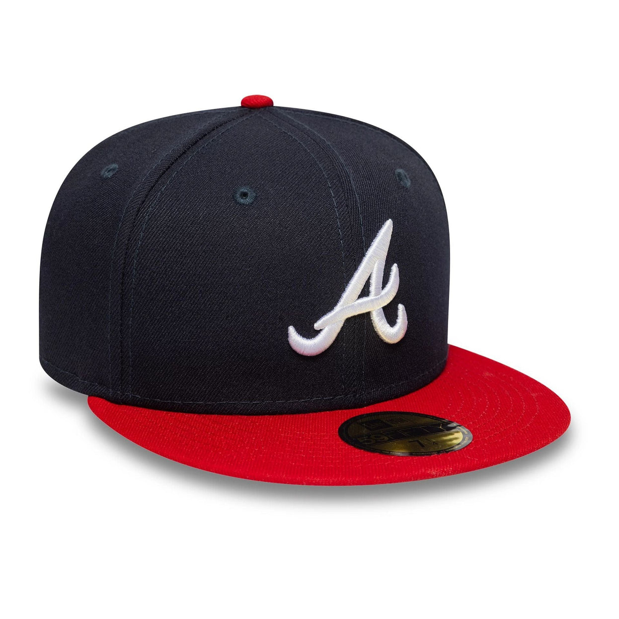 Atlanta braves azul marino y rojo 59fifty new era