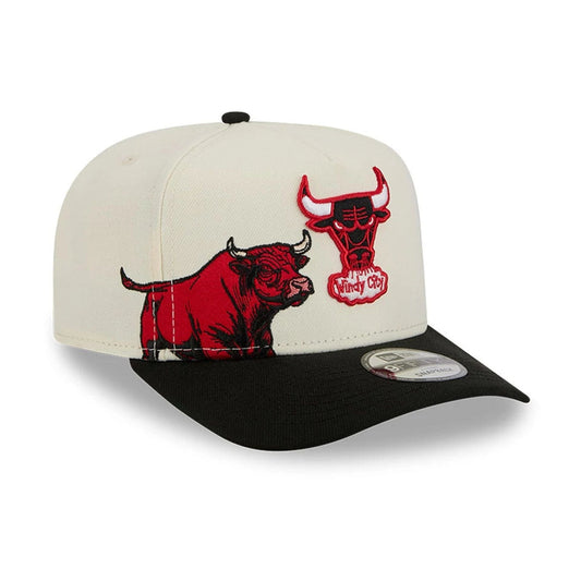 Gorra Bulls NBA crema negra 9FIFTY A-Frame Snapback