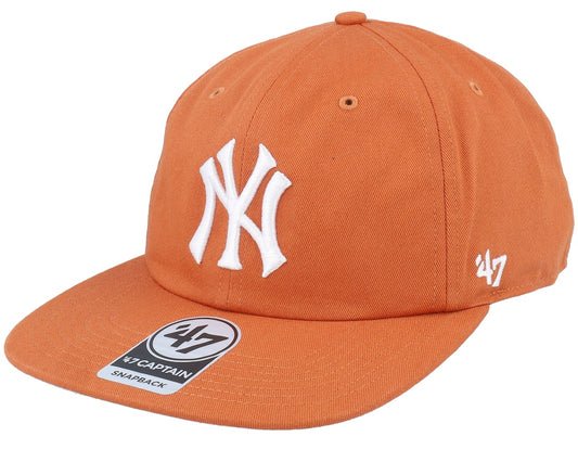 Gorra plana ny naranja 47 captain sin estructura rígida
