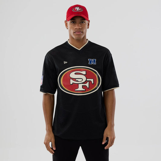 Camiseta New Era NFL San Francisco 49ers Negra Mesh Oversize
