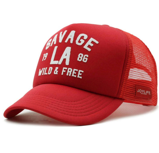 Gorra Joylife Savage roja – Trucker ajustable