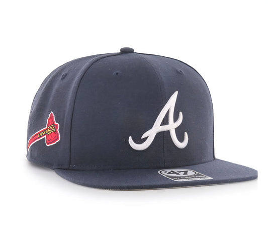 Gorra plana Atlanta Braves Sure Shot '47 CAPTAIN azul navy