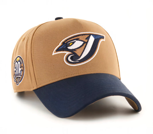 Gorra ’47 MVP Toronto Blue Jays Camel y Azul Marino – Parche 30 Temporadas – Cooperstown Collection