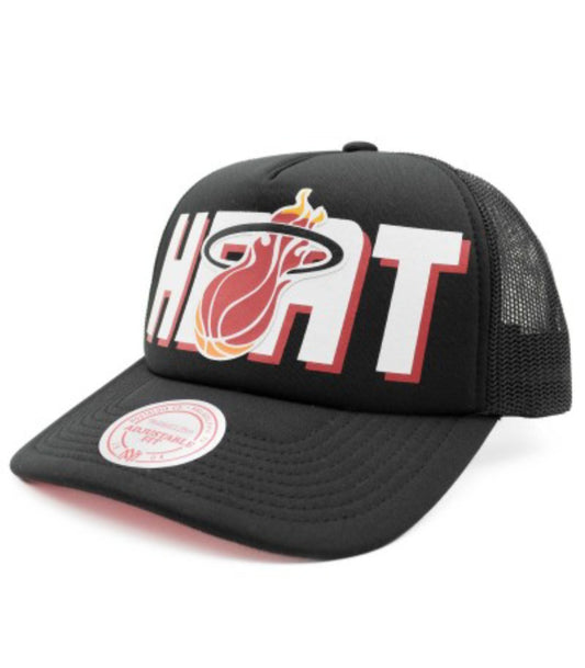 Miami Heat Billboard Trucker negra