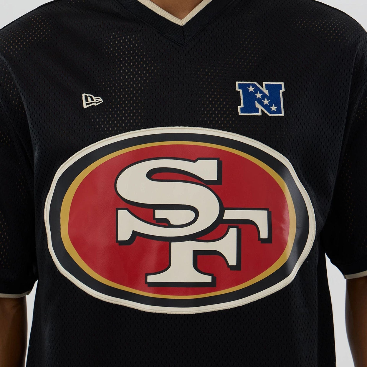 Camiseta New Era NFL San Francisco 49ers Negra Mesh Oversize
