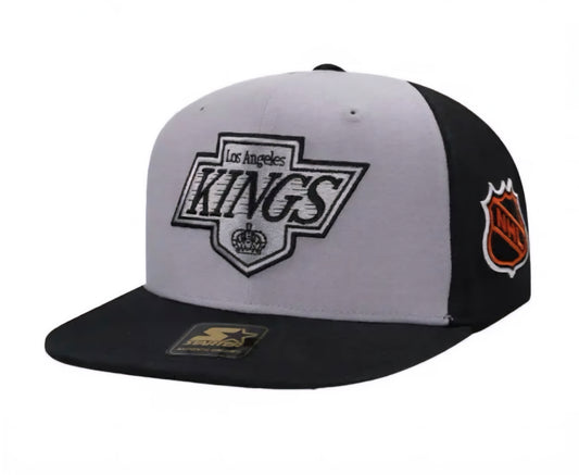 Gorra Starter Los Angeles Kings – Snapback Negro/Gris Logo Clásico