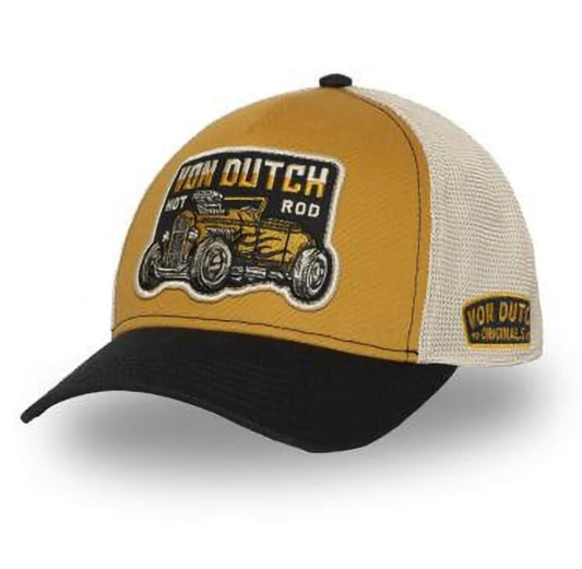 Gorra Von Dutch retro amarilla y Negra SEM01 - intershopgc