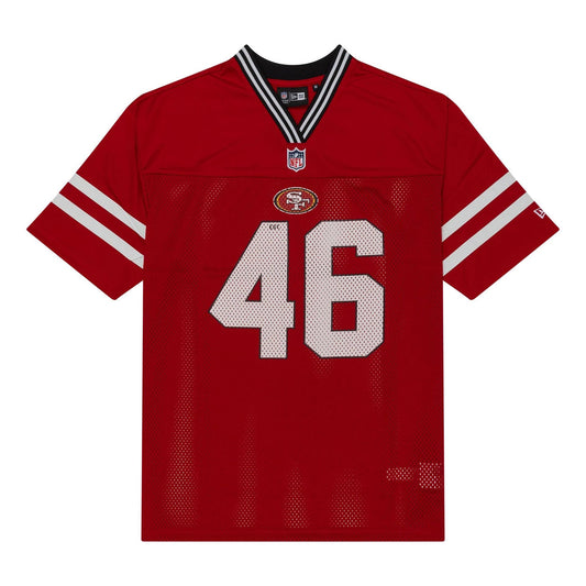 Camiseta New Era NFL San Francisco 49ers roja Mesh Oversize