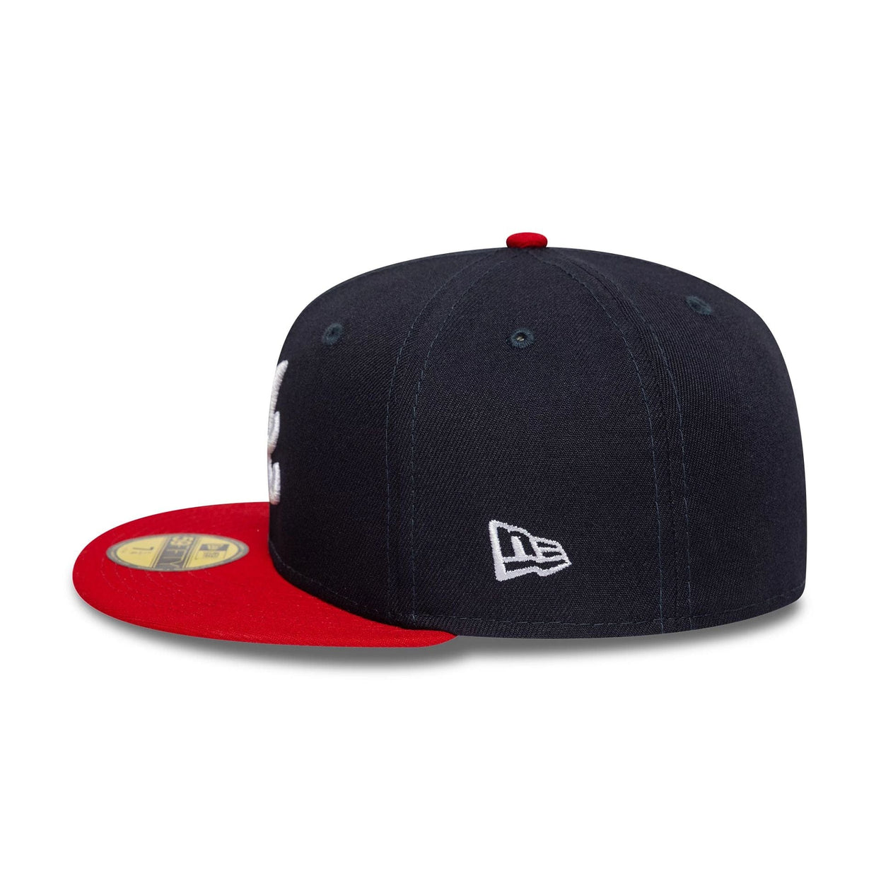 Atlanta braves azul marino y rojo 59fifty new era
