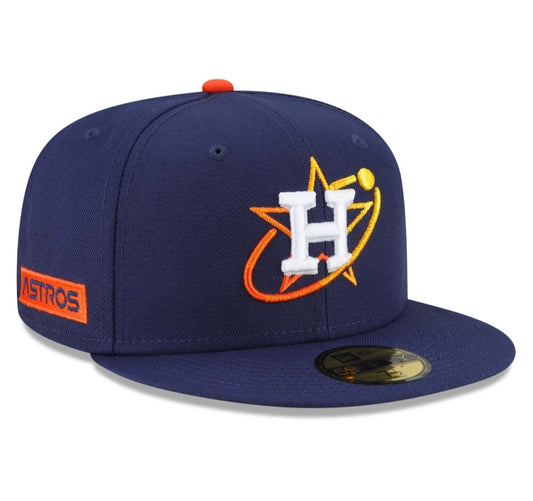 Gorra Houston Astros 59FIFTY Azul Marino con Detalles Naranja