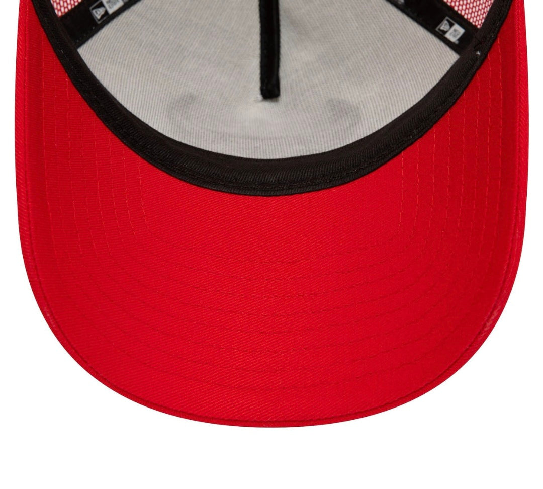 Gorra New Era Chicago Bulls Team Colour Roja A-Frame Trucker