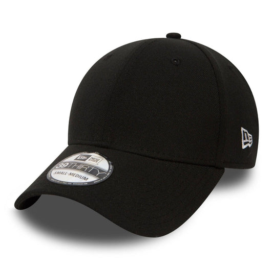 Gorra new era flag negra (39THIRTY Stretch Fit) - cerrada