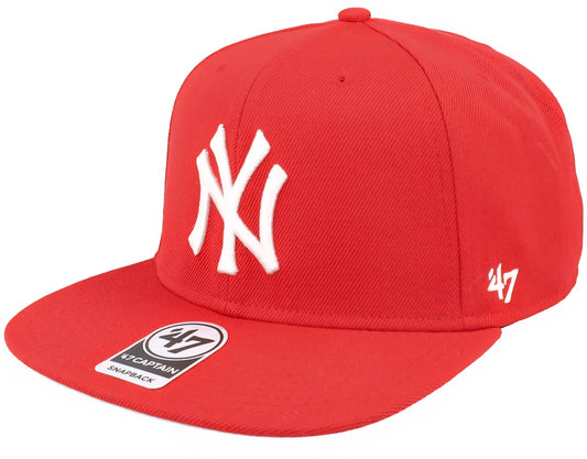 Gorra plana roja ny 47 CAPTAIN snapback
