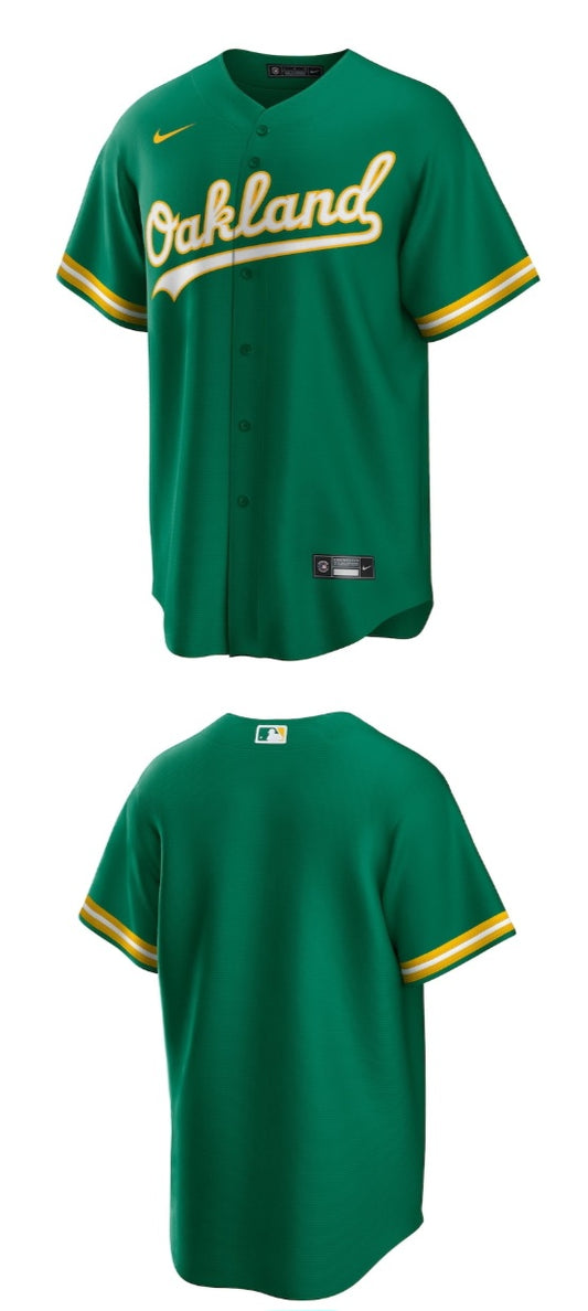 Jersey nike de béisbol oakland athletics verde
