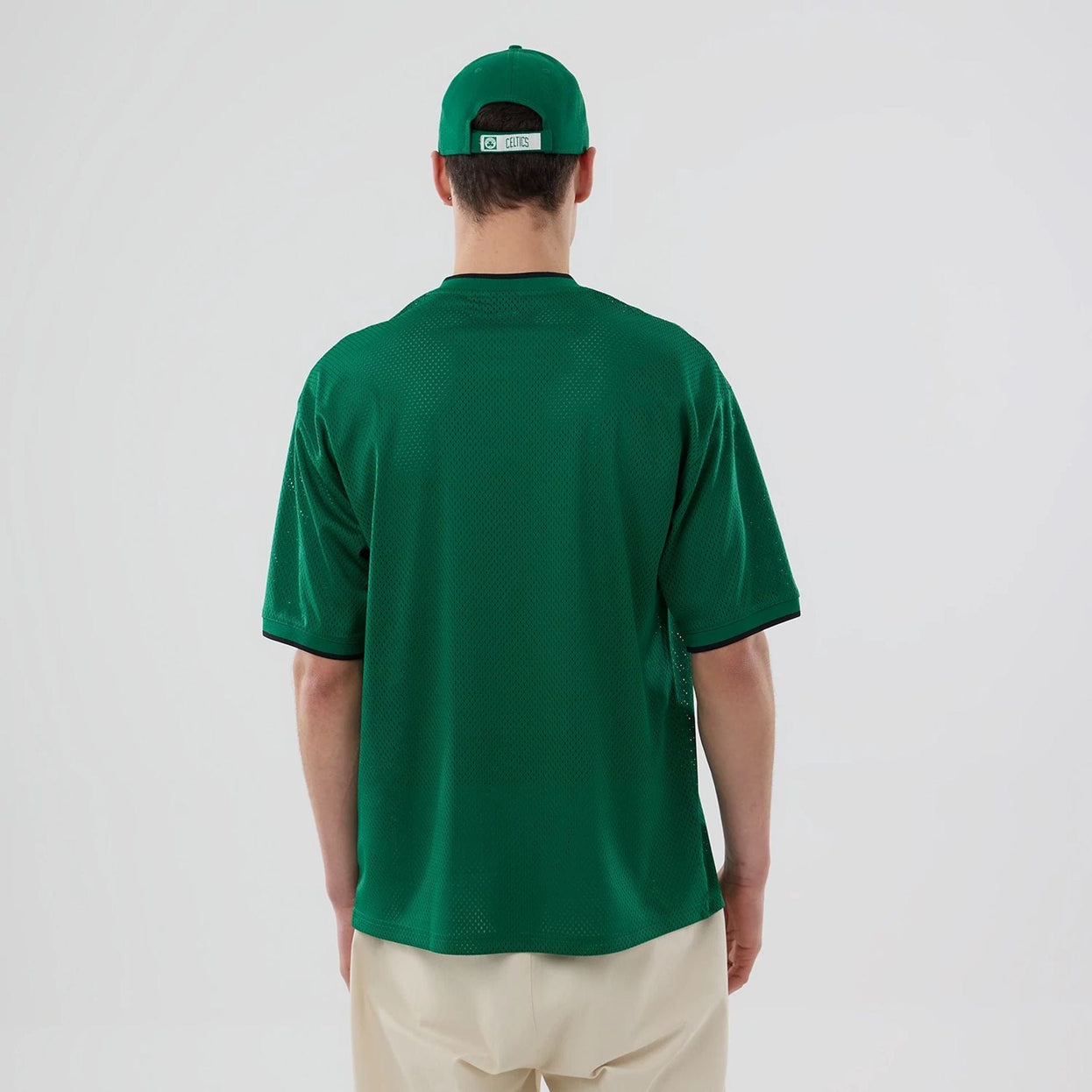 Camiseta Boston Celtics verde mesh oversize