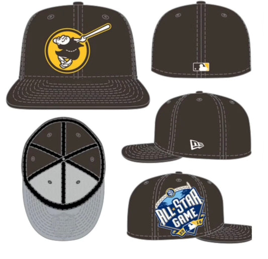 Gorra New Era 59fifty San Diego Padres marrón all star 2016