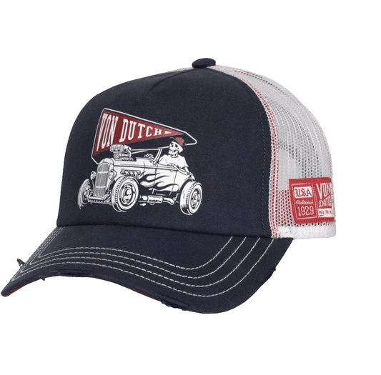 Trucker Azul Marino Blanca CREW26 – Von Dutch - intershopgc - Tienda de gorras online - Maspalomas