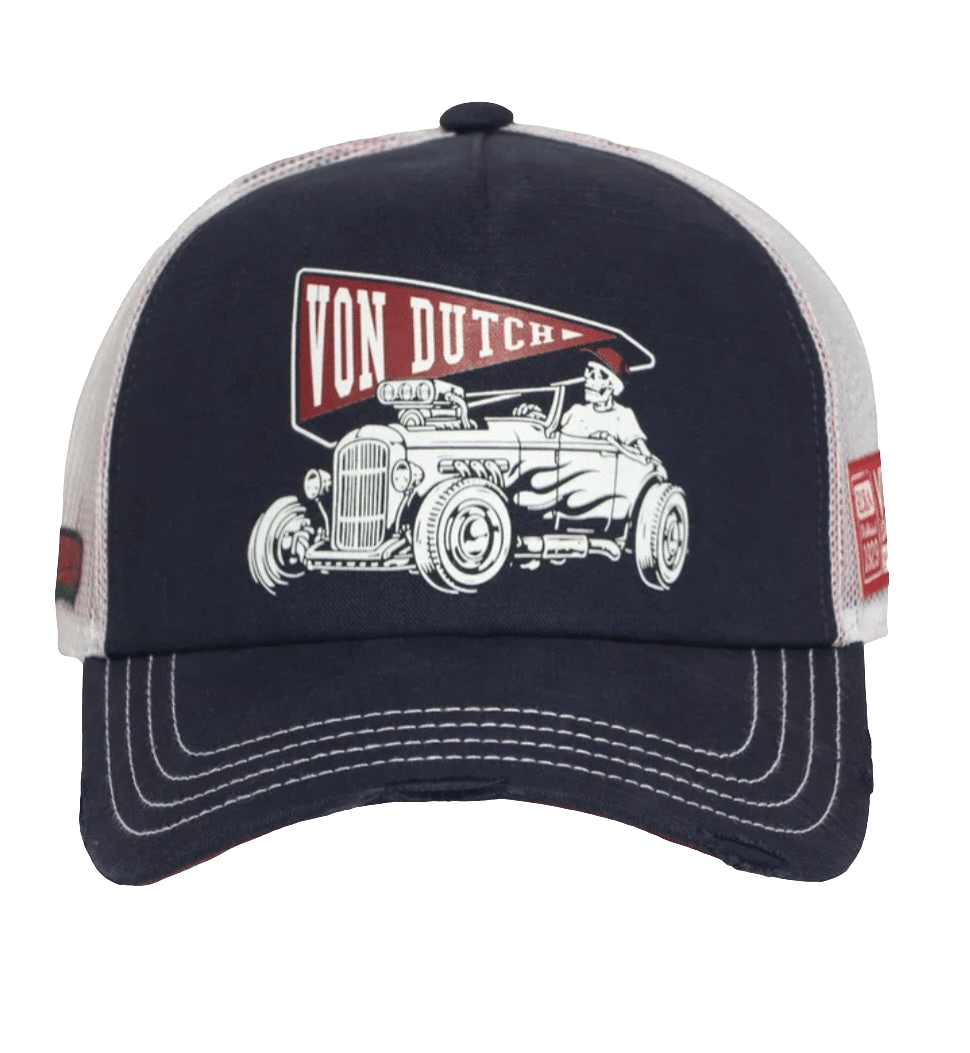 Trucker Azul Marino Blanca CREW26 – Von Dutch - intershopgc - Tienda de gorras online - Maspalomas
