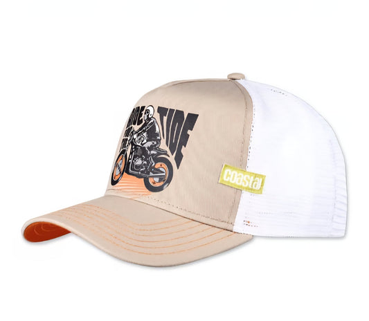 Trucker khaki y blanca RIDE TIDE II - intershopgc - Tienda de gorras online - Maspalomas